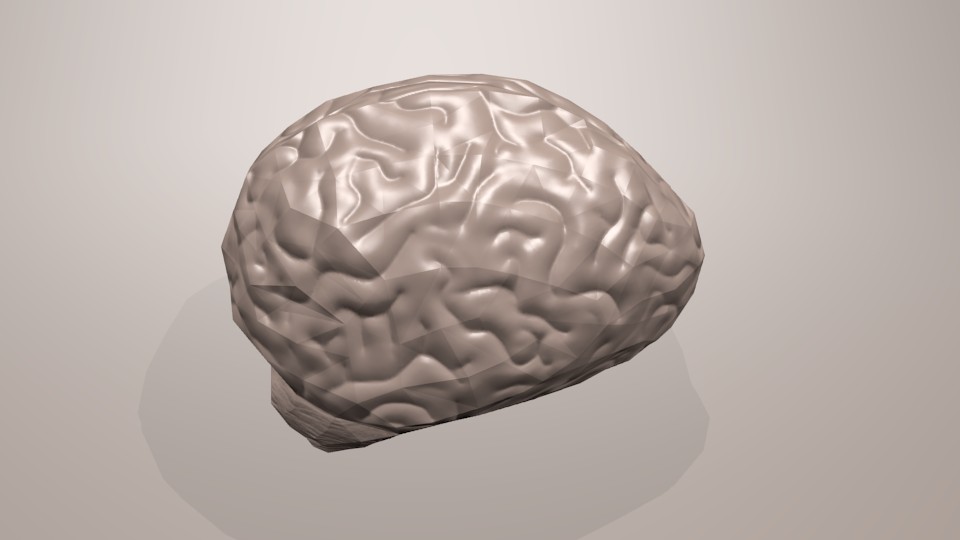 Brain Low Poly preview image 1